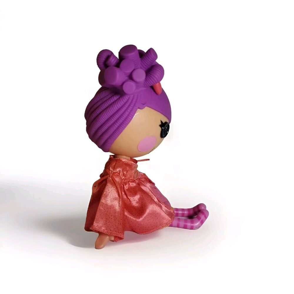 LALALOOPSY Lady Doll 12" 2009 MGA purple hair with dress and no shoes :( - Picture 2 of 11